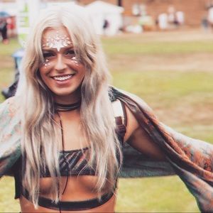 Holographic rave bra